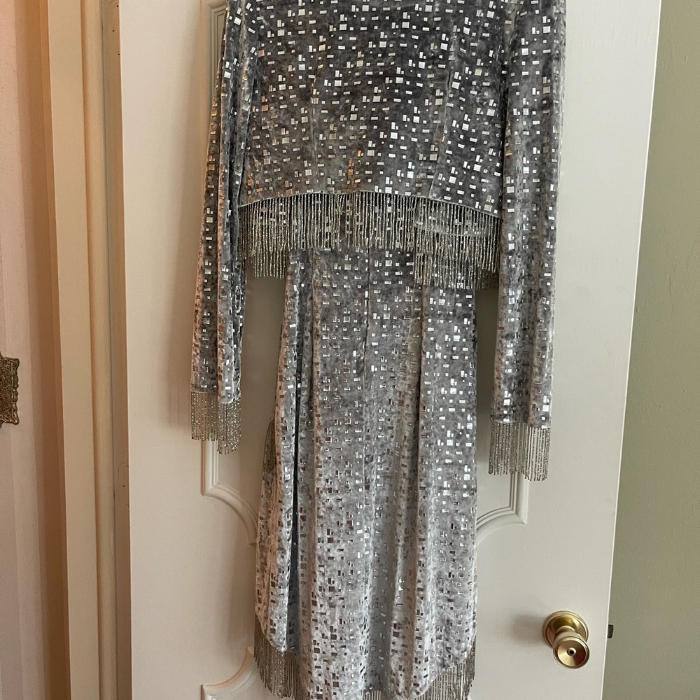 Jamine Silver Dress w Jacket
